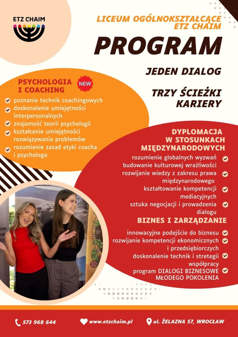 Jeden Dialog – trzy ścieżki kariery – LO Etz Chaim #1
